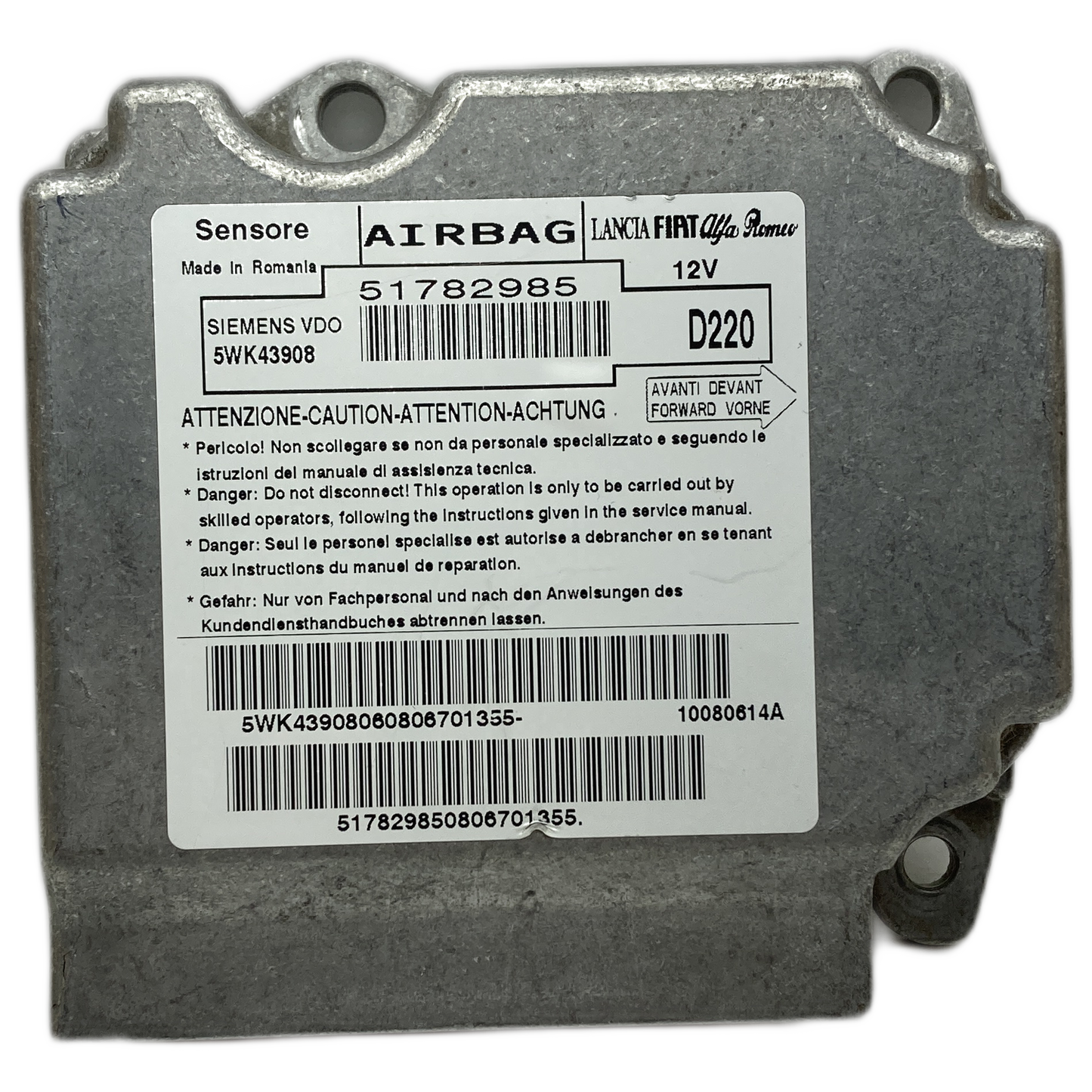 Fiat 500 312 Airbag-Steuergerät Reparatur