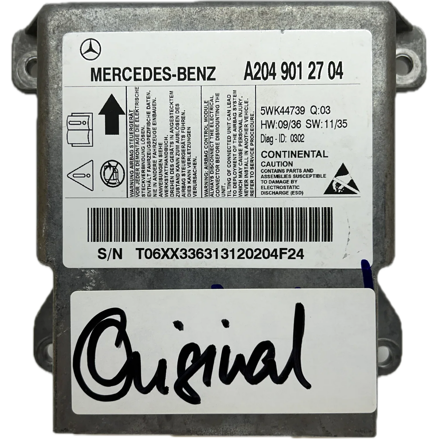 Mercedes-Benz GLK X204 Airbag-Steuergerät Reparatur