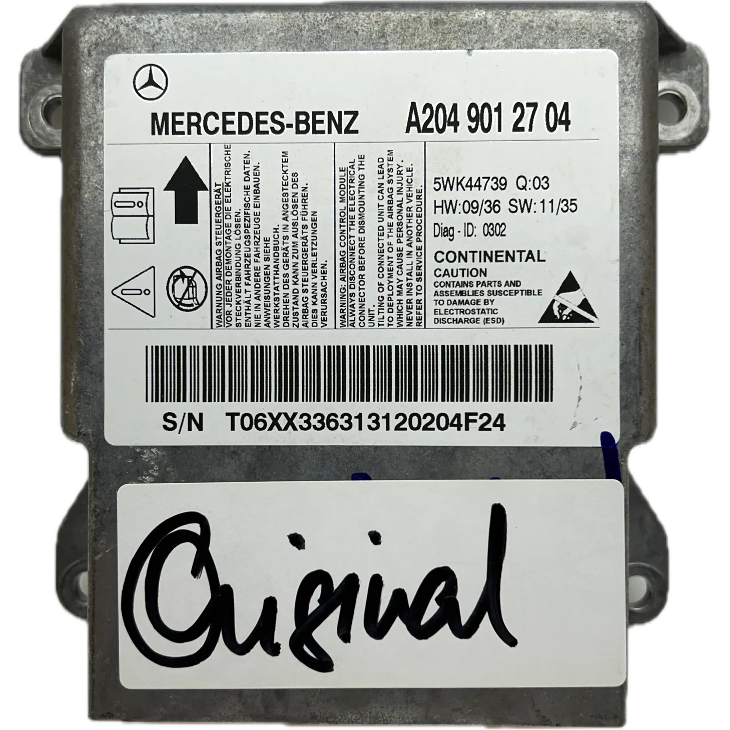 Mercedes-Benz GLK X204 Airbag-Steuergerät Reparatur