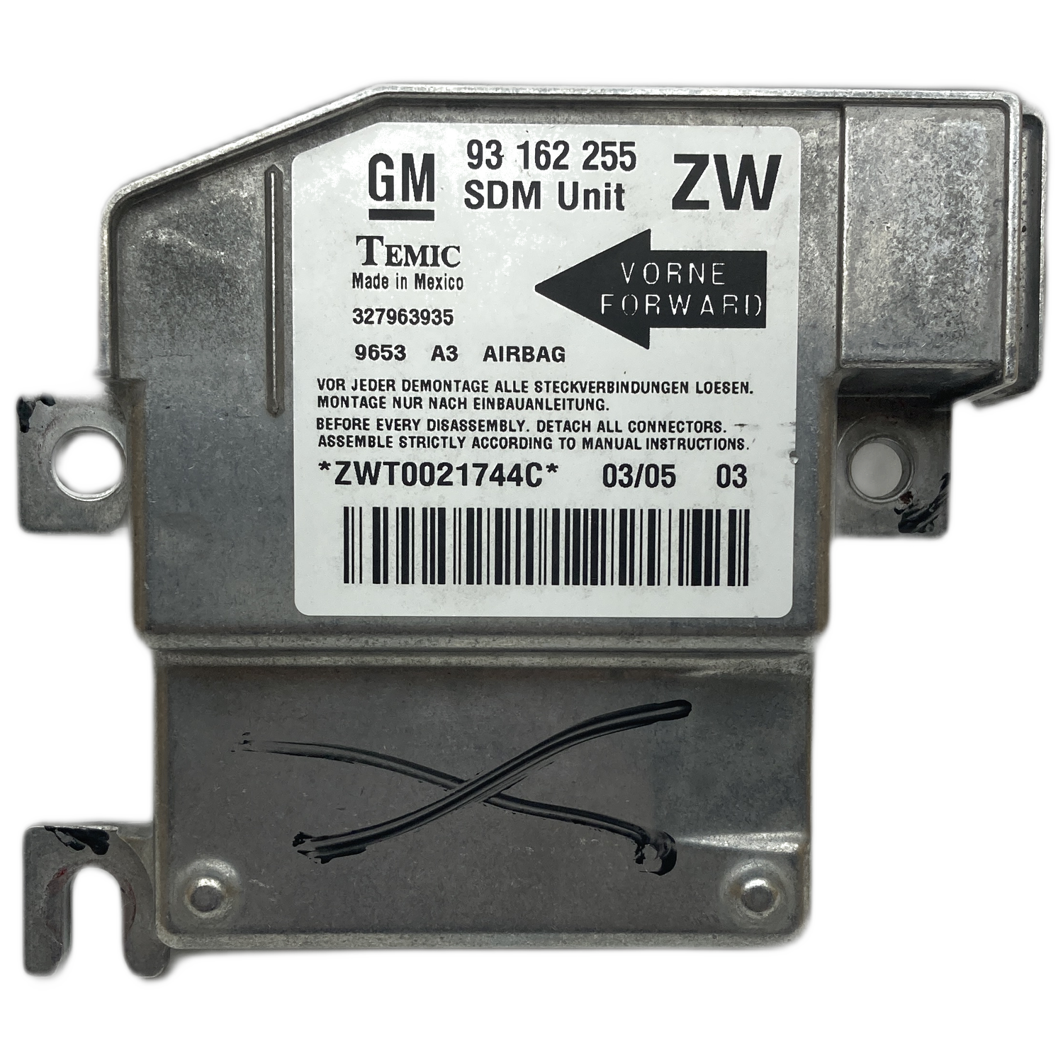 Opel Tigra B TwinTop Airbag-Steuergerät Reparatur