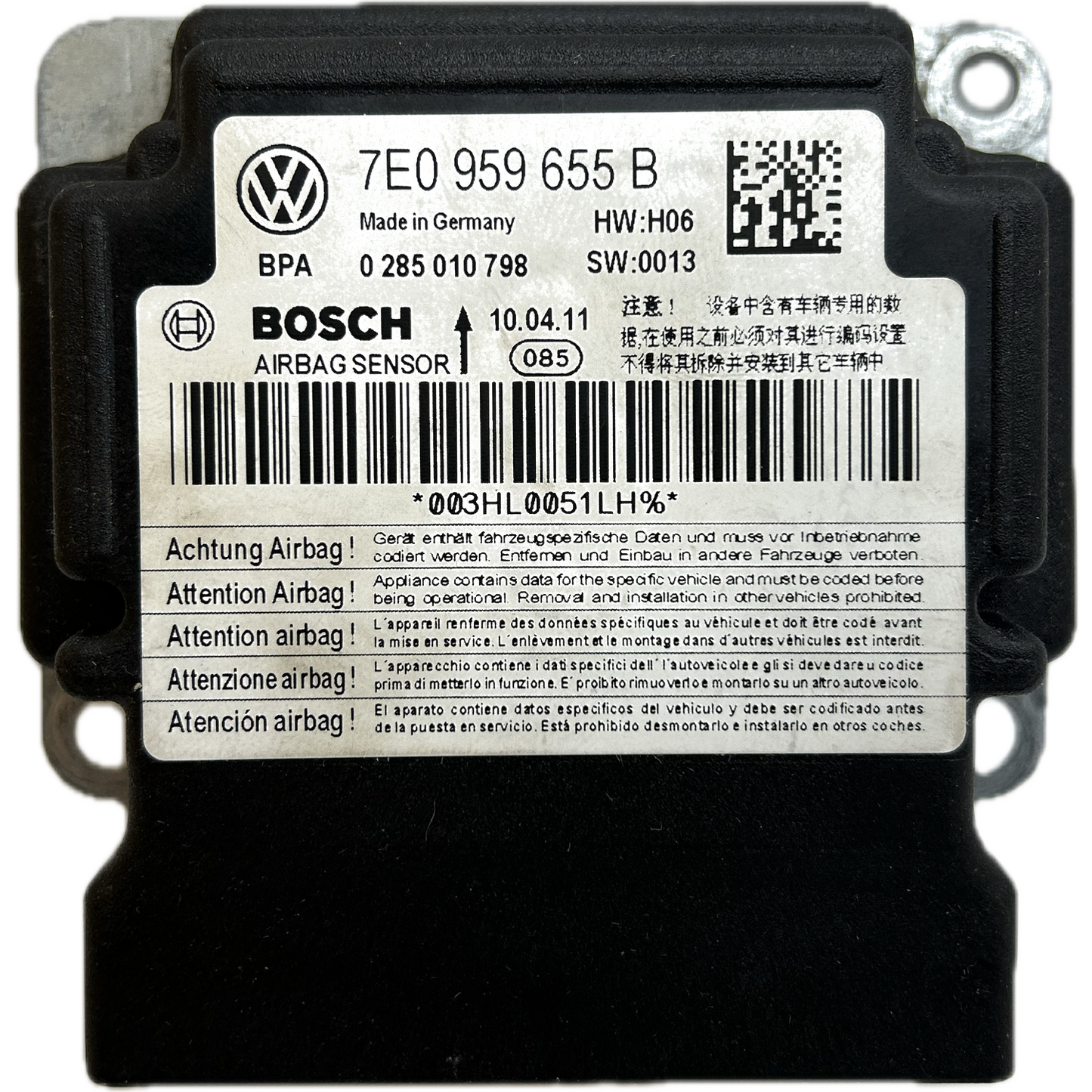 Volkswagen Caddy 9K Airbag-Steuergerät Reparatur