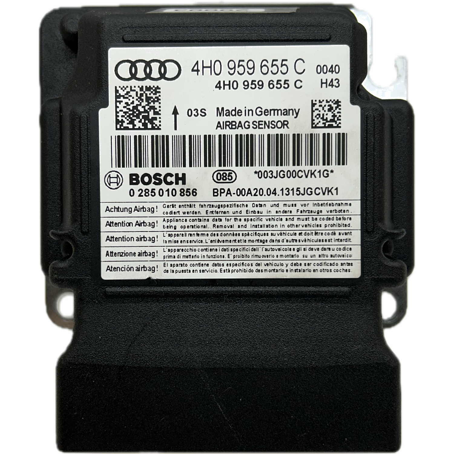 Audi A6 4G C7 Airbag-Steuergerät Reparatur