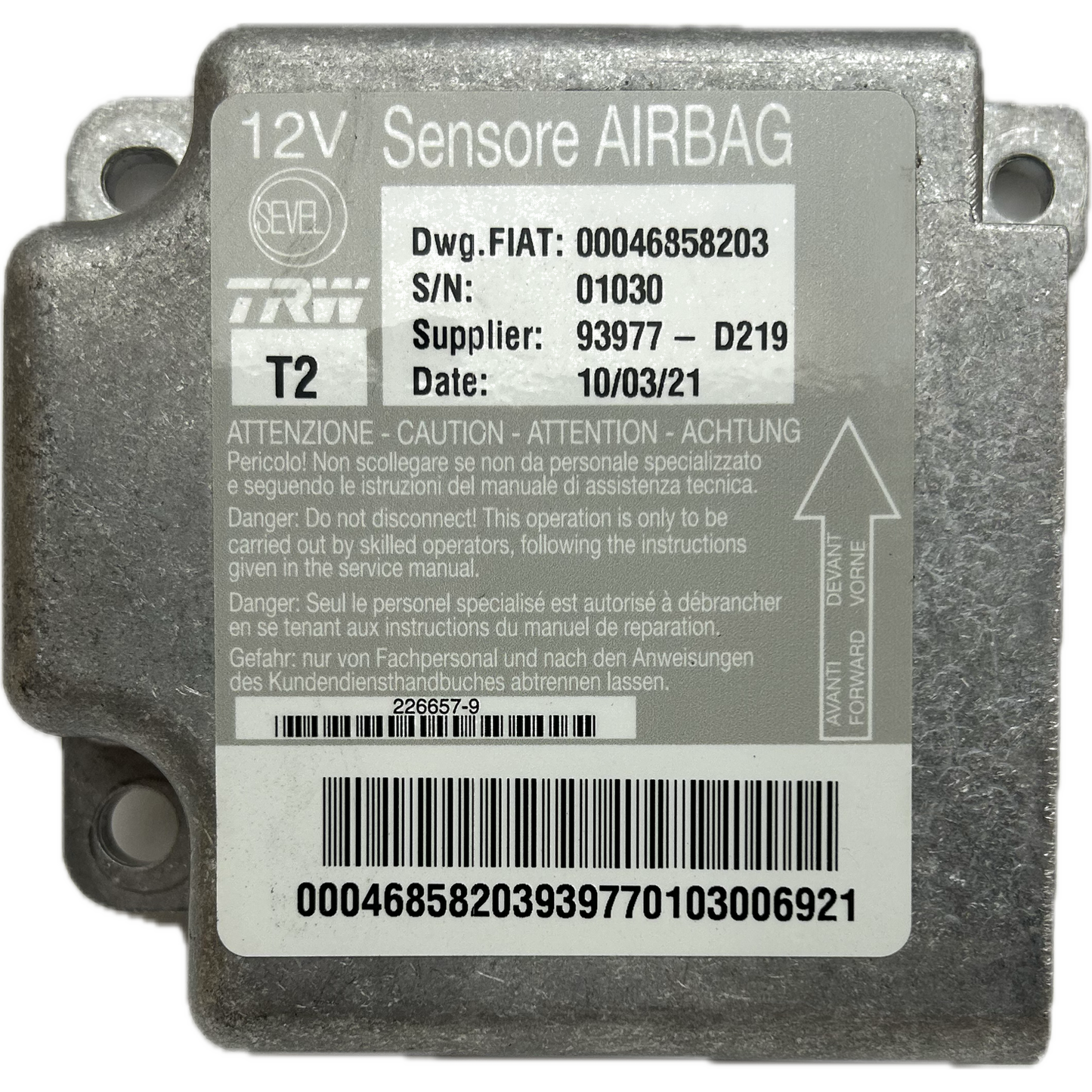 Fiat Ducato 230 Airbag-Steuergerät Reparatur