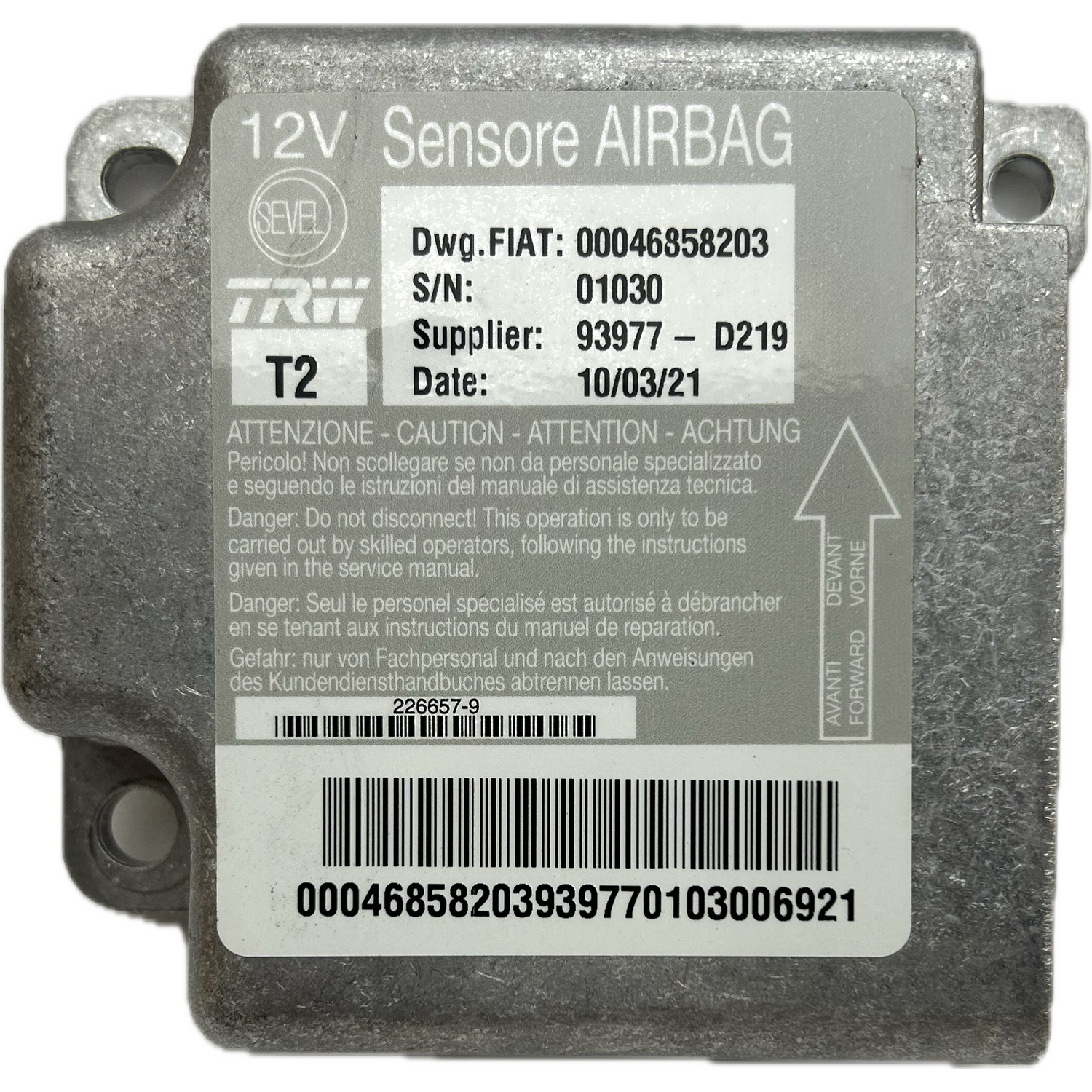 Fiat Ducato 230 Airbag-Steuergerät Reparatur