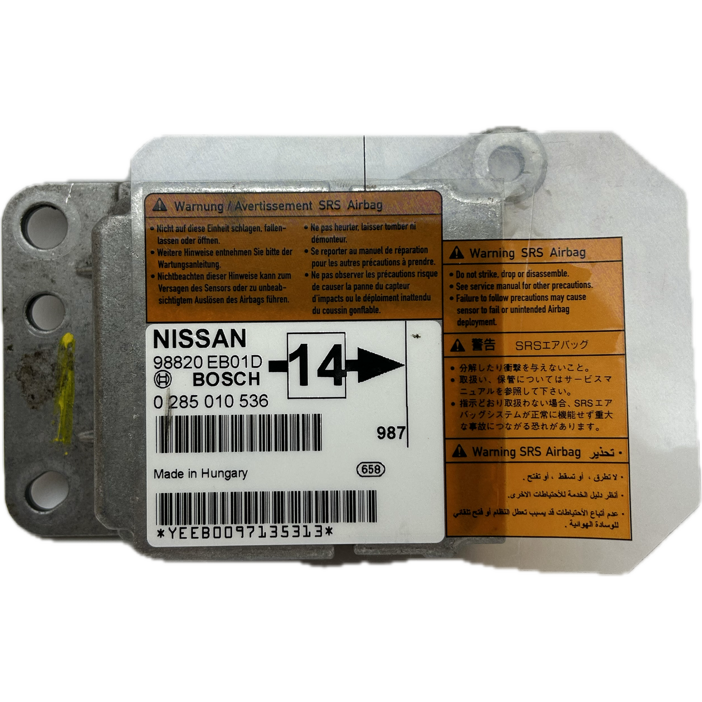 Nissan Navara D23 Airbag-Steuergerät Reparatur