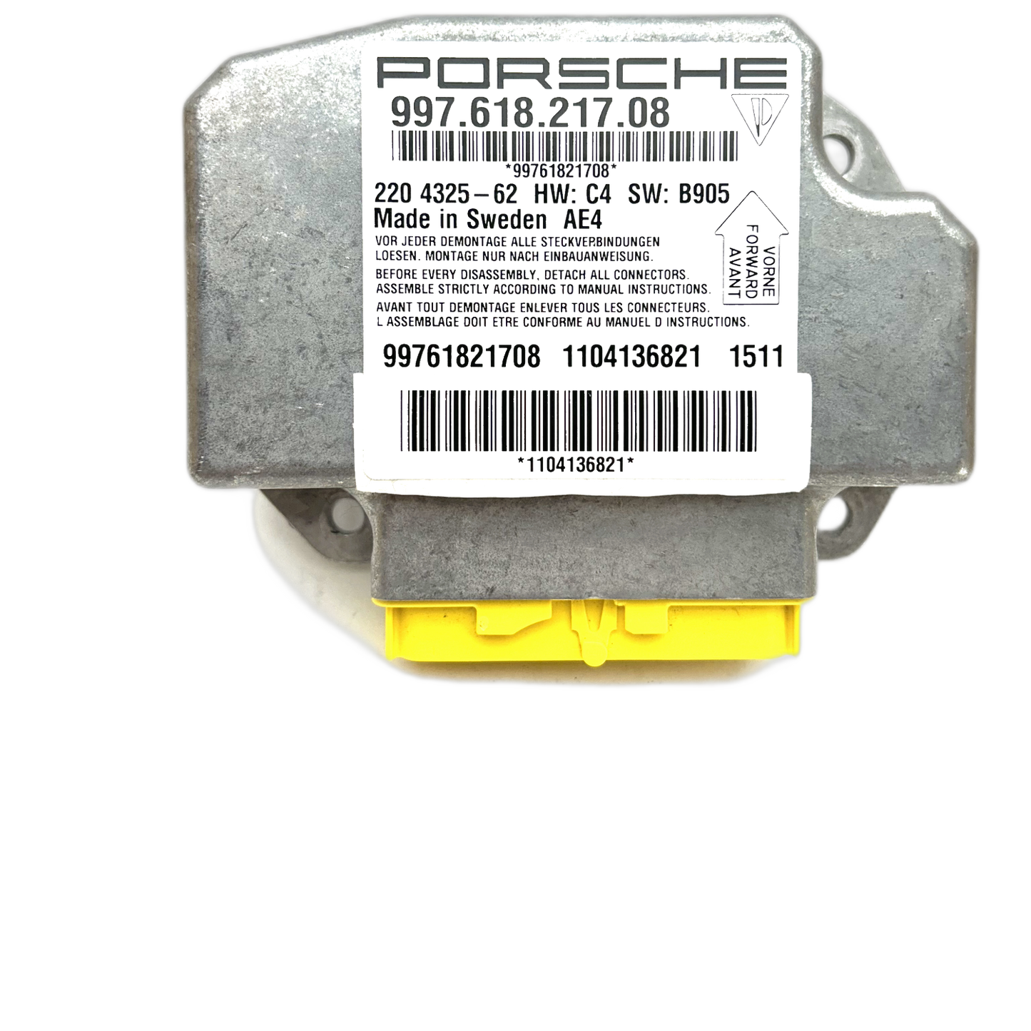 Porsche Cayman 718 Airbag-Steuergerät Reparatur