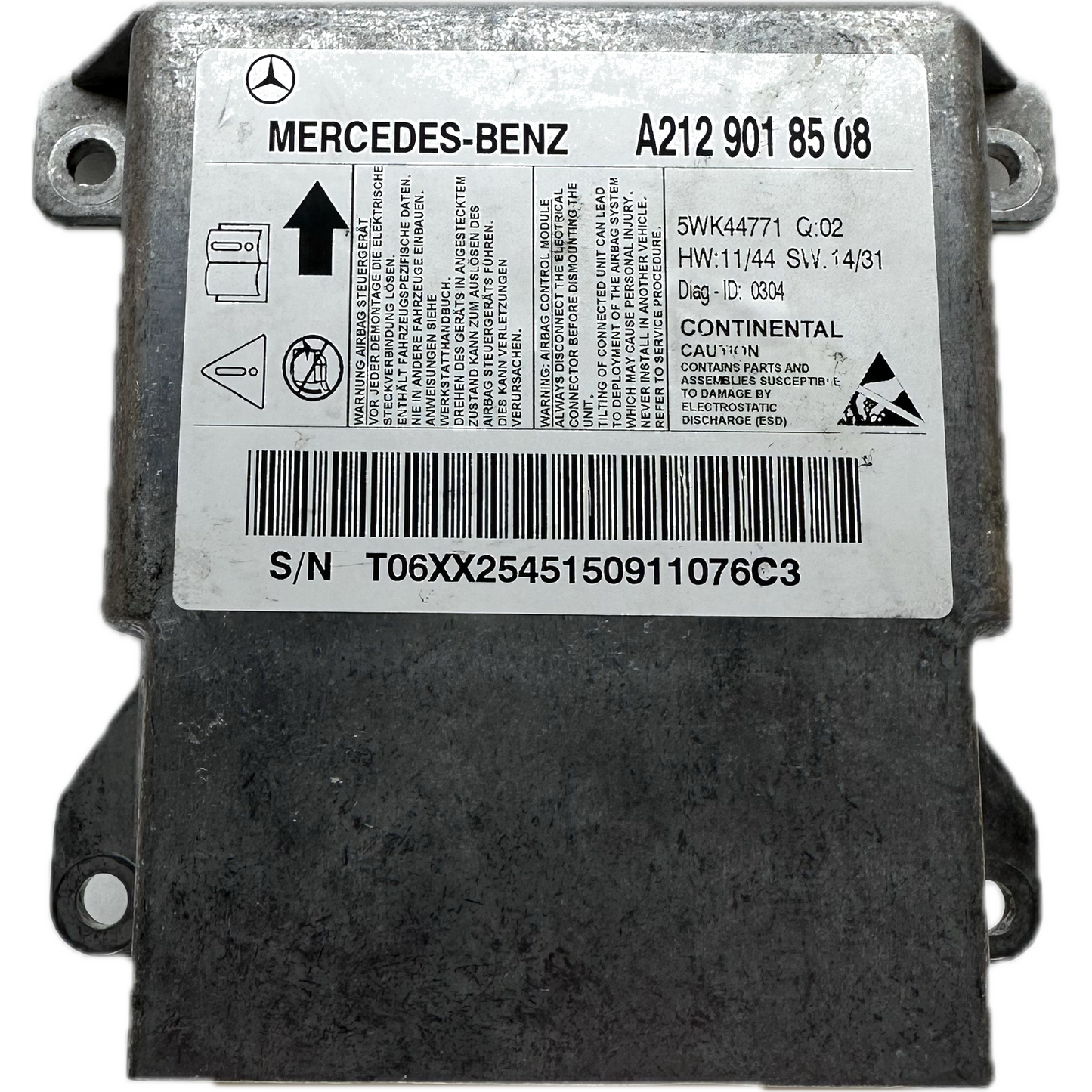 Mercedes-Benz E-Klasse A207 Cabriolet Airbag-Steuergerät Reparatur