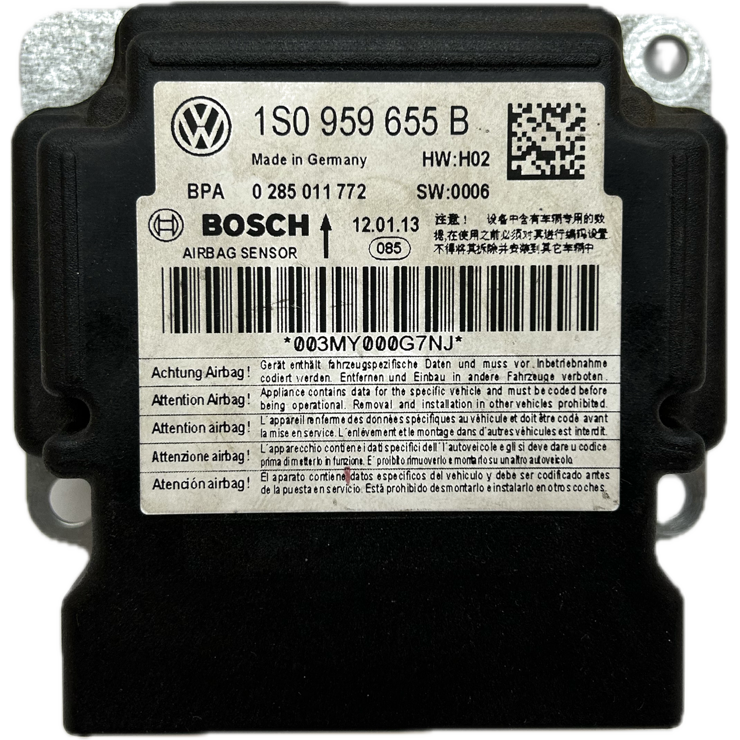 Skoda Citigo Mk1 Airbag-Steuergerät Reparatur