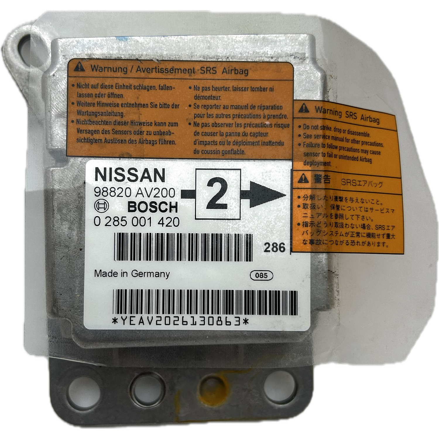 Nissan Xterra N50 Airbag-Steuergerät Reparatur