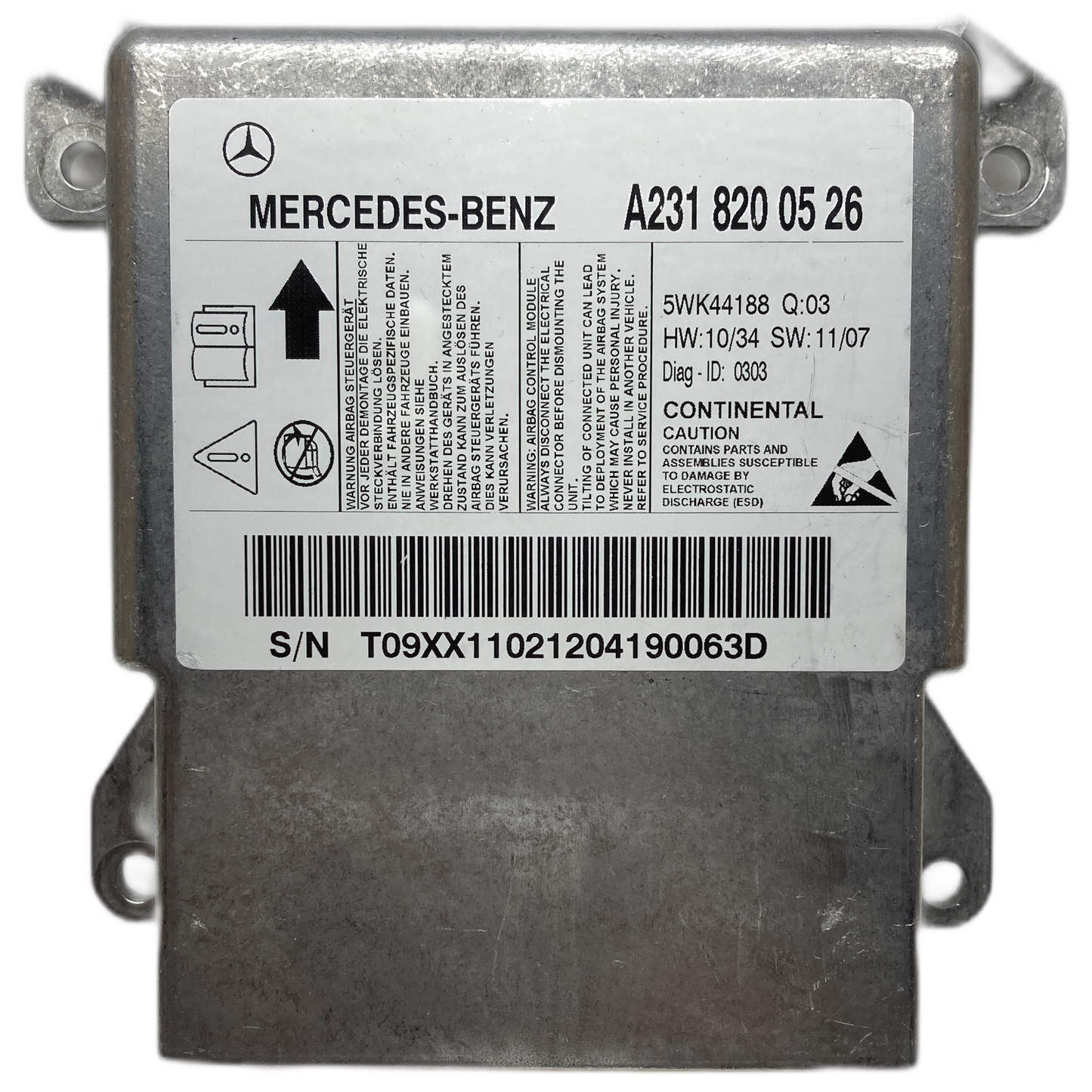 Mercedes-Benz SL R231 Airbag-Steuergerät Reparatur