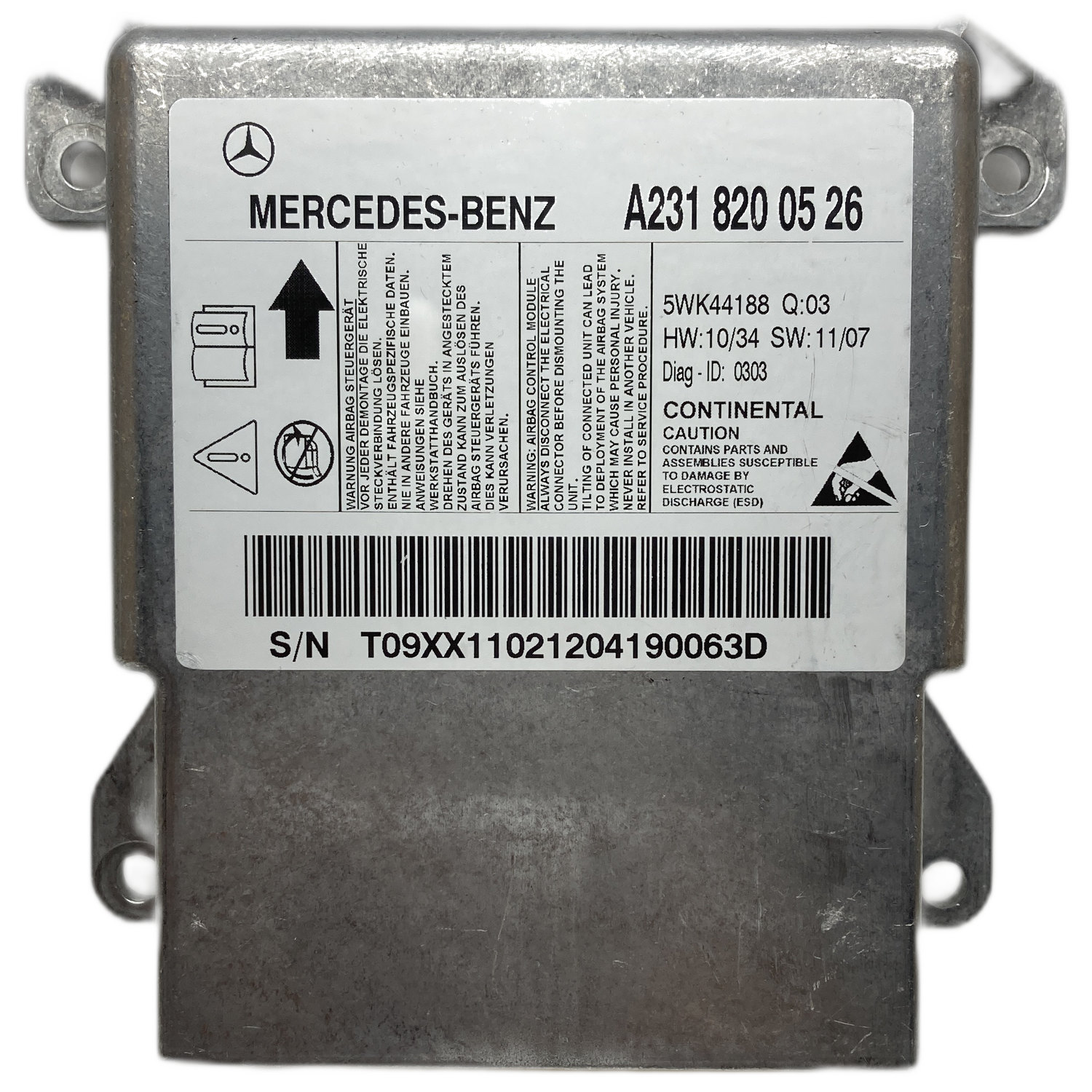 Mercedes-Benz SL R231 Airbag-Steuergerät Reparatur