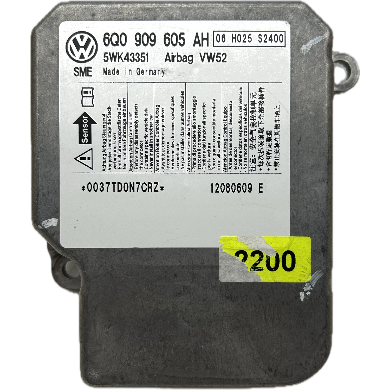 Volkswagen Caddy SA Airbag-Steuergerät Reparatur