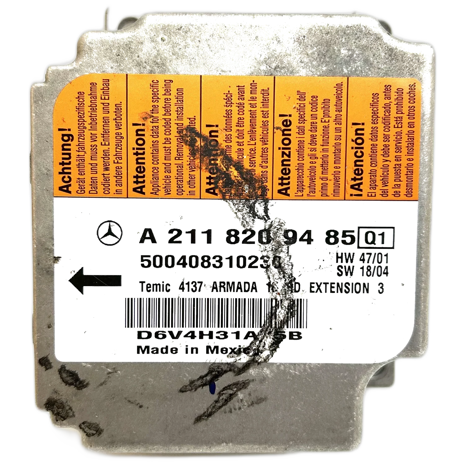 Mercedes-Benz E-Klasse S211 T-Modell Airbag-Steuergerät Reparatur