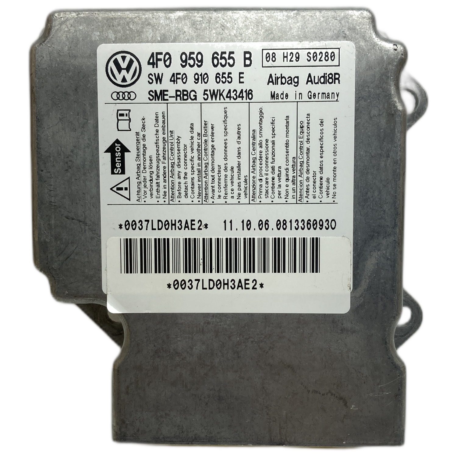 Audi RS6 C6 Airbag-Steuergerät Reparatur