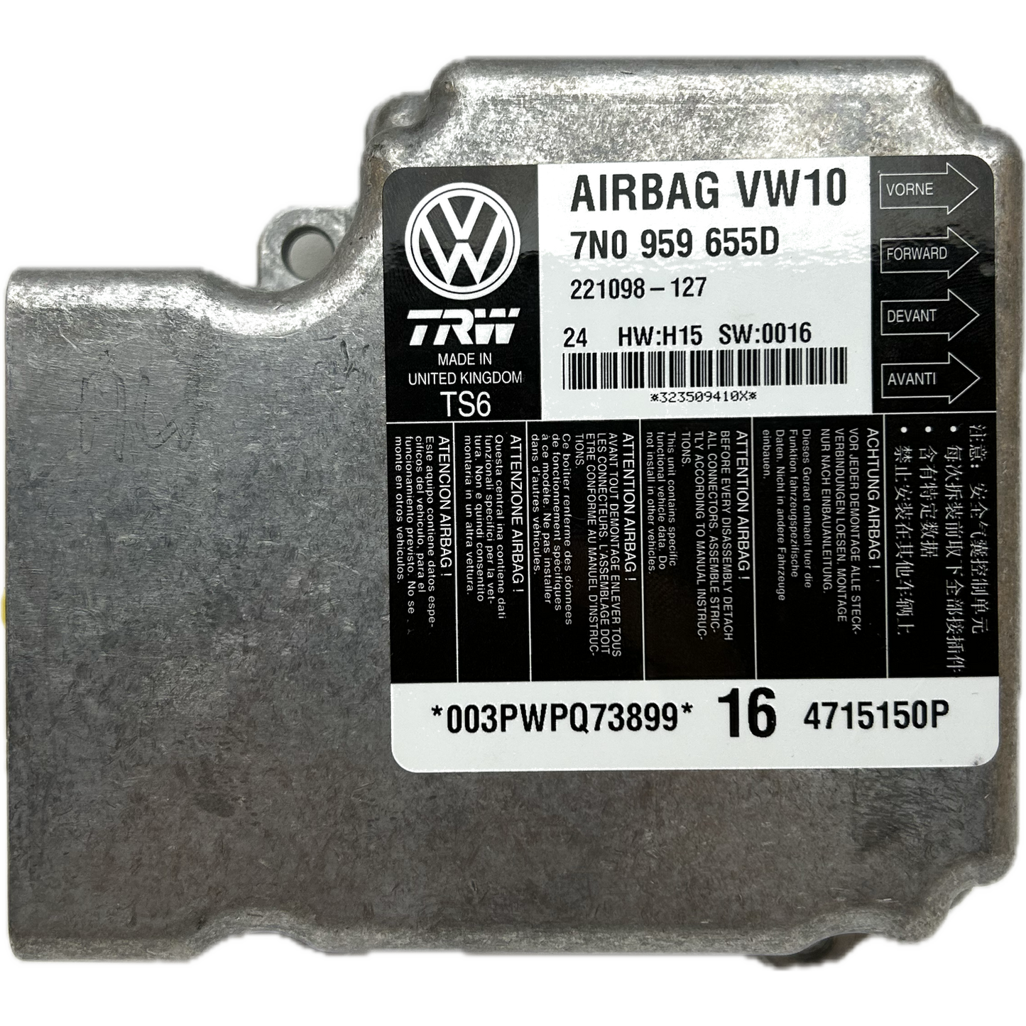 Seat Alhambra Mk2 Airbag-Steuergerät Reparatur