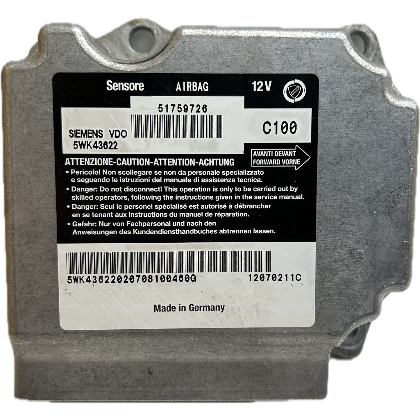 Fiat Multipla 186 Airbag-Steuergerät Reparatur