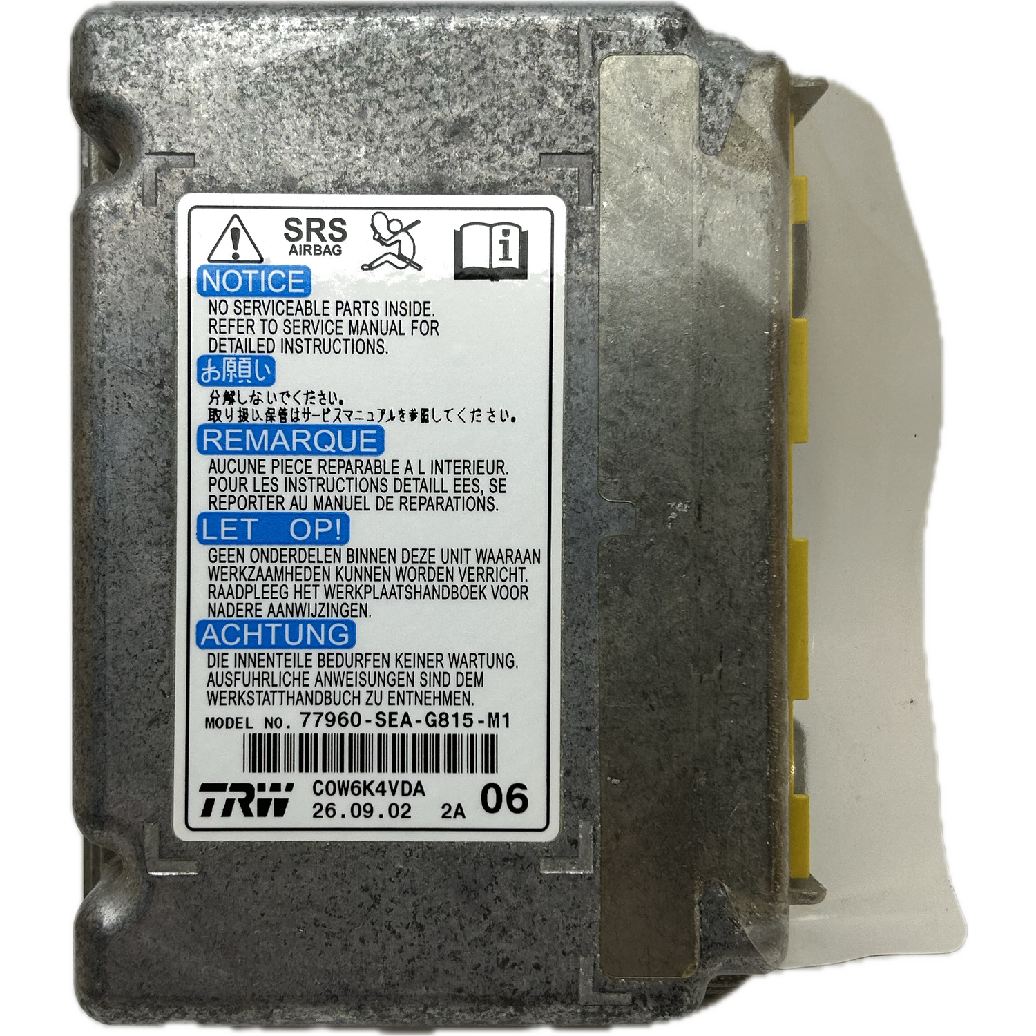 Honda Accord 9th Gen Airbag-Steuergerät Reparatur