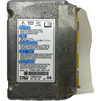 Honda Accord 9th Gen Airbag-Steuergerät Reparatur